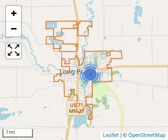 Area schools map